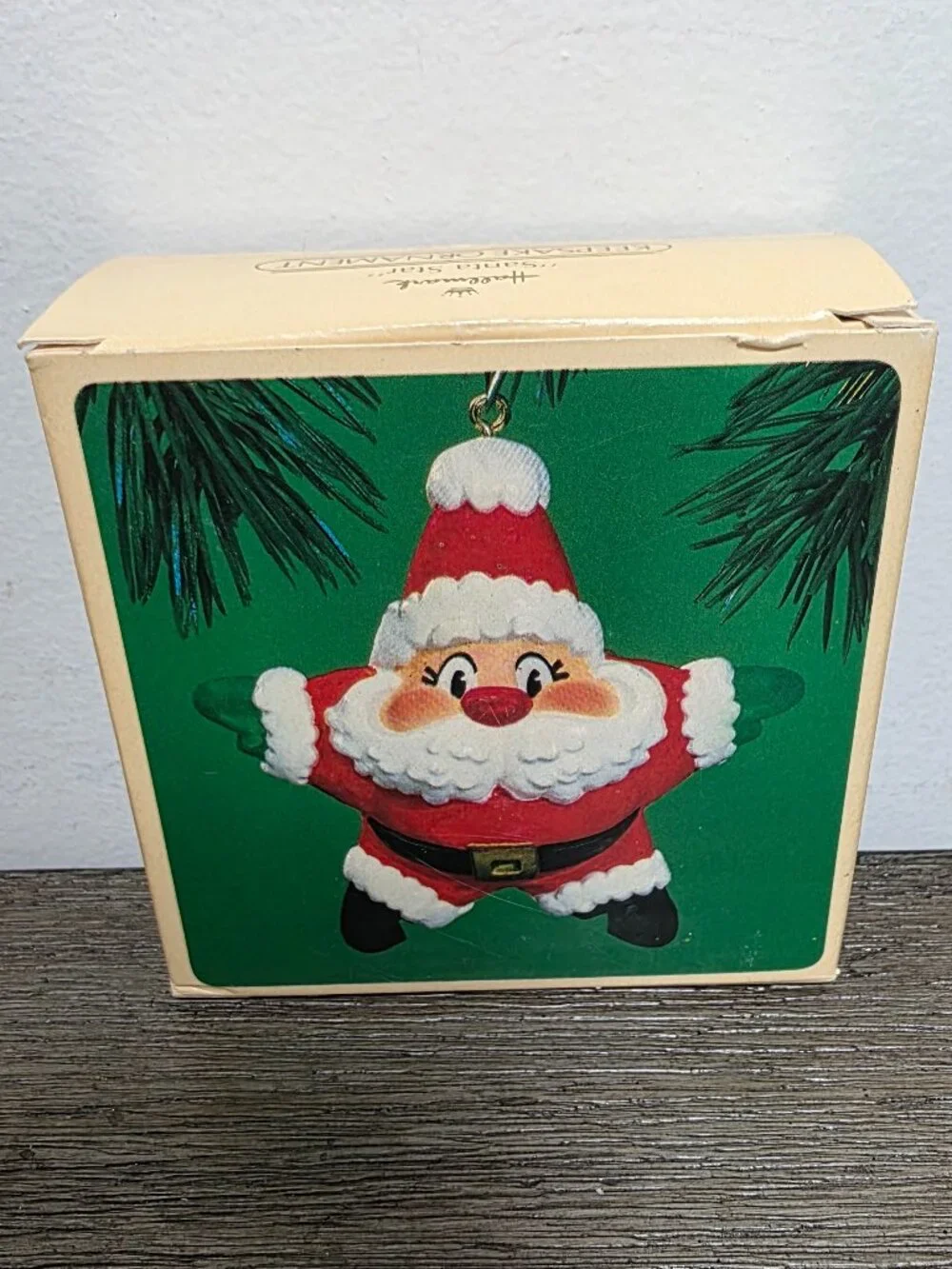 1984 Santa Star Hallmark Keepsake Ornament Vintage Christmas QX4504 Original Box